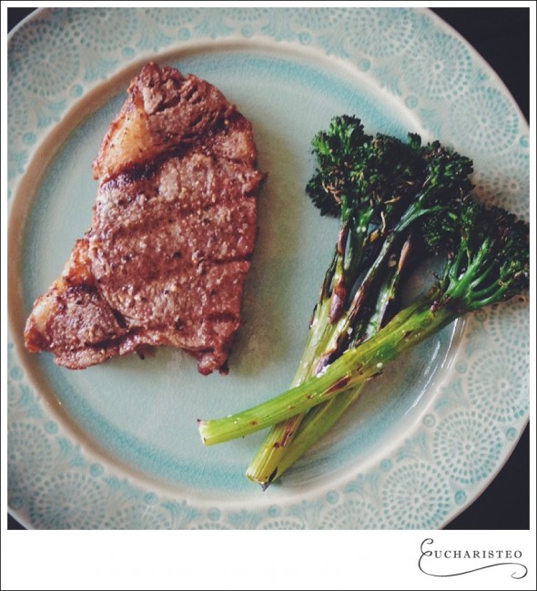 Steak and broccoli rabe - Eucharisteo.com